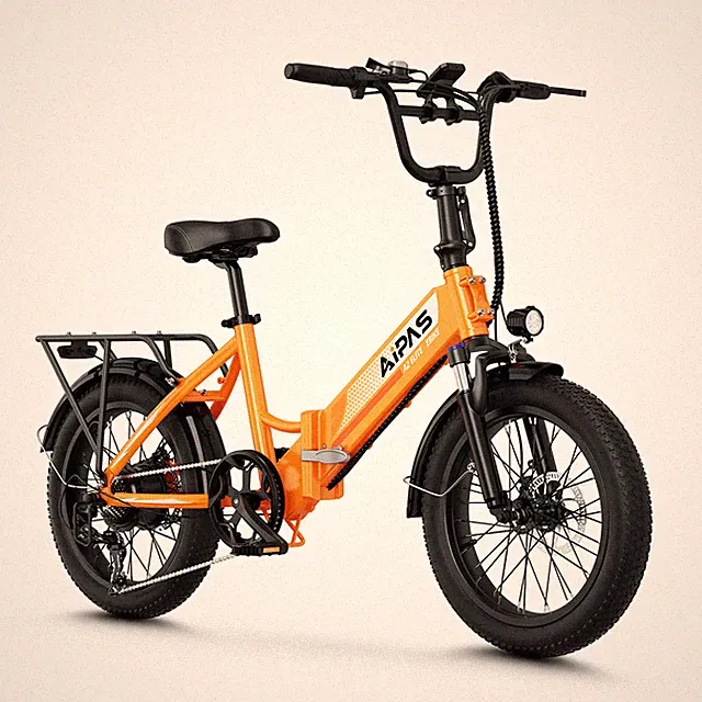 20" Folding Electric Bike 750W Peak Fat Tire 3.0 12.8Ah City 7Spd New
