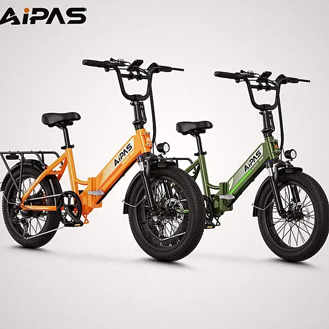 20inch Folding Electric Bicycle 750W Peak 12.8Ah City ebike 3.0 Fat Tire 7-Speed