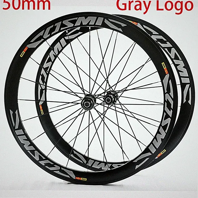 700C Road Bicycle Wheelset Quick Release V Brake 2/4 Bearing Hubs for 7-12 Speed