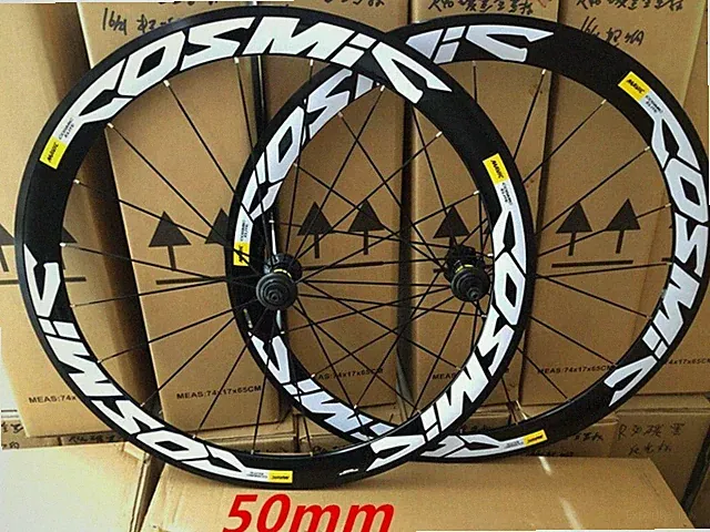 700C V Brake Bike Wheels 40 50mm BMX Road Bicycle Wheelset Aluminum Cosmic Elite