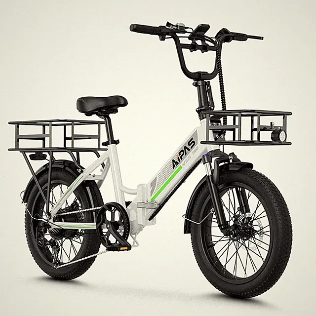 Aipas A2 Elite Electric Bike 20" Fat Tire Folding Ebike 48V 28MPH Adults