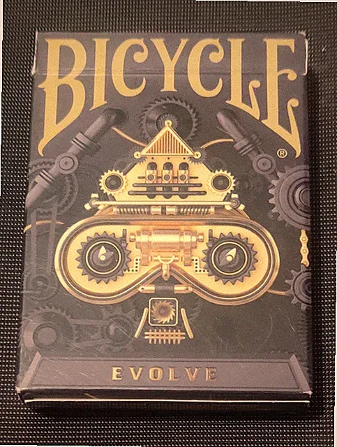 Bicycle Evolve Playing Cards - Red Gilded Edition (NO CELLOPHANE) [USPCC, Elite]
