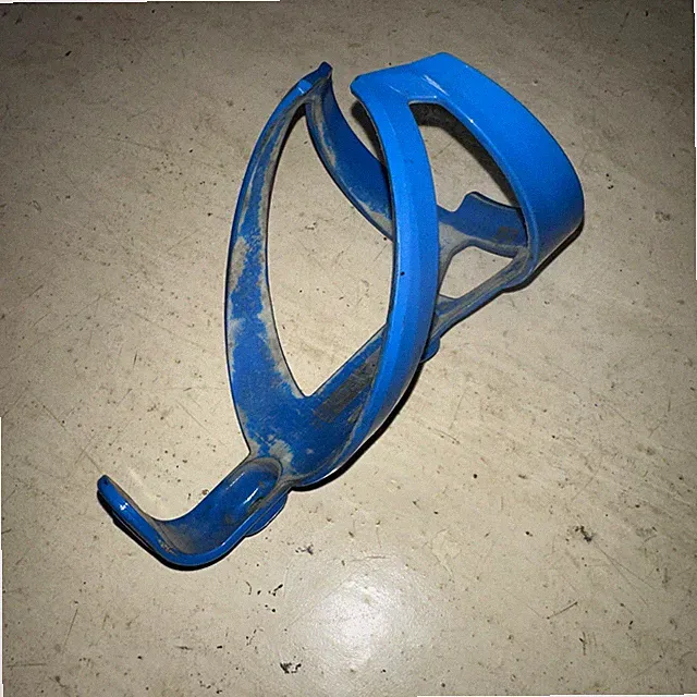 Blue Gloss Worn Bontrager Elite Water Bottle Cage Bike Trek 38 Grams Used