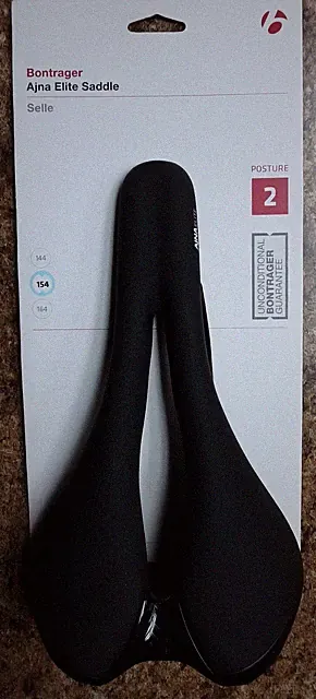Bontrager Ajna Elite Ti Rail Bicycling Saddle. 154mm wide