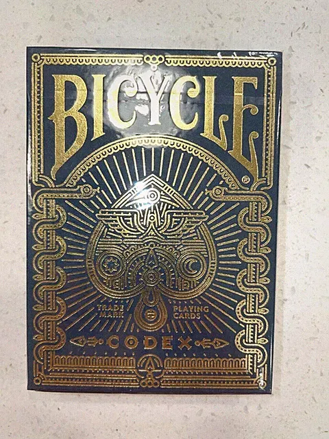 Brand new sealed Bicycle CODEX Elite playing cards USPCC Black Gold