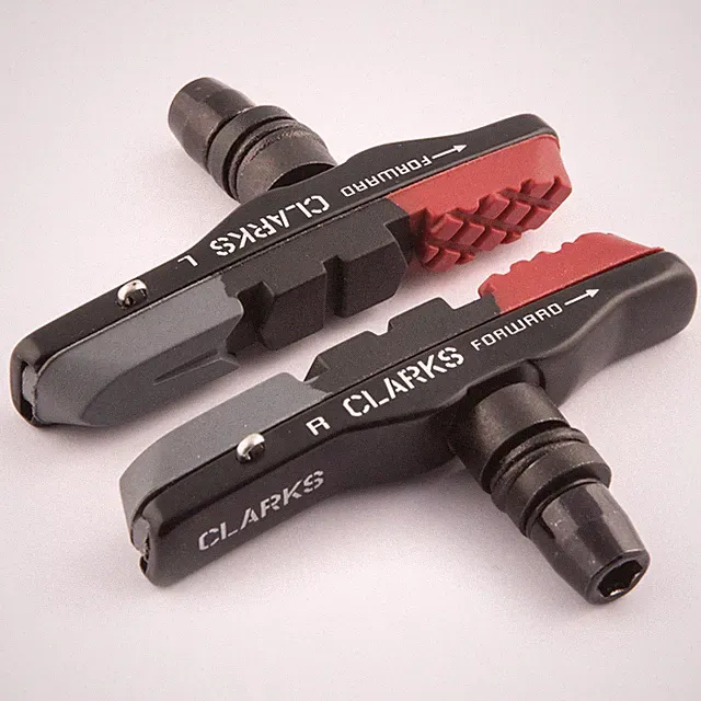 Clarks Elite Mtb/Hybrid V-Brake Pads W/Lightweight Aluminium Holder & Triple Com