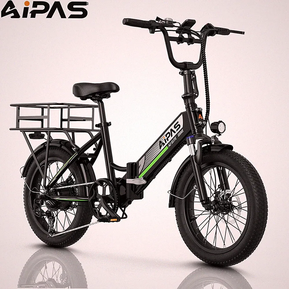 Electric Bicycle Folding Aipas A2 Elite 750W 28MPH 48V Reach Top Speed New