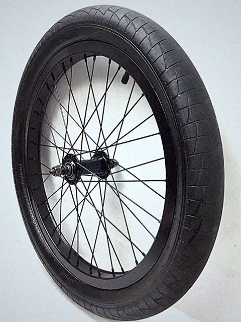 Elite BMX 20" Bicycle Front Black ALLOY Wheel with 2.40" Tire BMX Bike #E18
