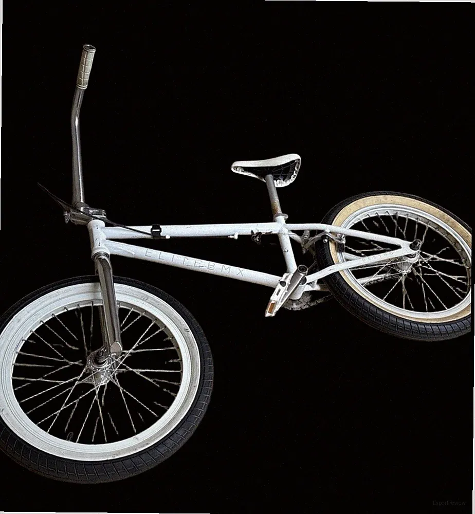 Elite BMX 20” Freestyle BMX Bike White Tan Wall Tires Bicycle