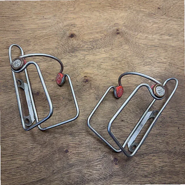 ELITE Ciussi Inox Tubular Stainless Steel Italian Water Bottle Cage Pair