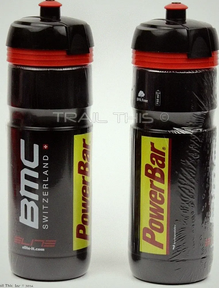 Elite Corsa BMC Pro Cycling Team Road Bicycle Water Bottles 750ml - (2) Two Pack
