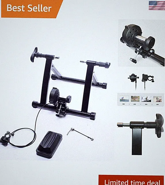 Elite Magnetic Bike Trainer Stand with 8 Levels Resistance - Easy Indoor Cycling