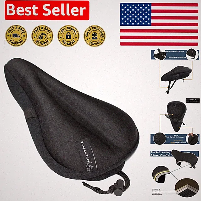 Elite Ultra Gel Bike Seat Cushion - Perfect for Spin and Outdoor Cycling
