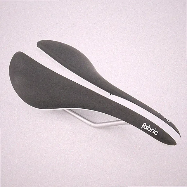 Fabric Line Elite Shallow Saddle 134mm X 270mm Cro-Mo Rail Black/White 242g