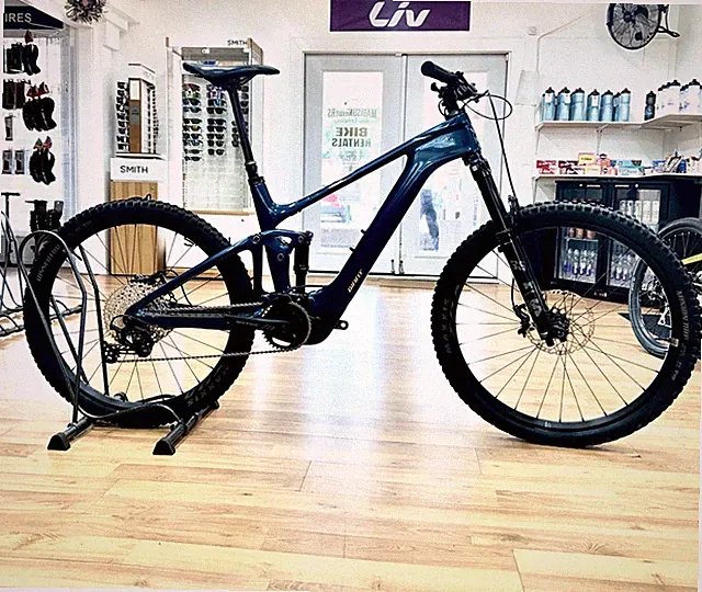 Giant Trance X Advanced E+ Elite 2 emountain bike Size- LG Color- Blue