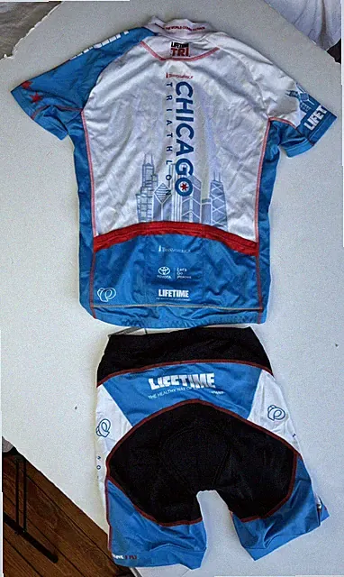 NWOT Pearl Izumi Elite Custom Tri Women Small Shorts Jersey Chicago Triathlon