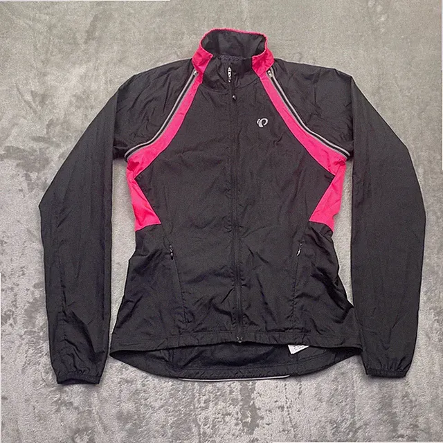 Pearl Izumi Elite Womens Cycling Jacket Black Pink Neon Yellow Reflective Small