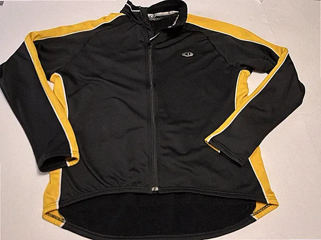 Pearl Izumi Men’s Elite Softshell Cycling Jacket Fleece Lined Black Yellow XL