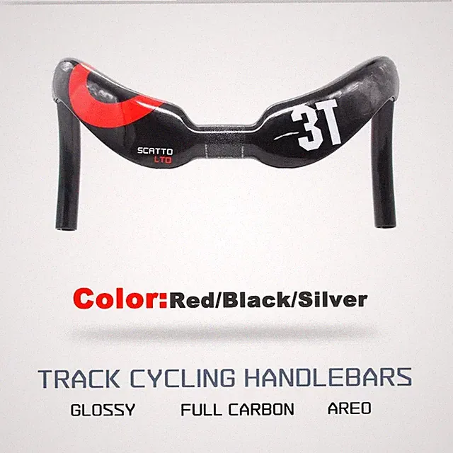 SCATTO LTD Road Bike Track Bar Carbon Cycling Handlebar 31.8mm Width