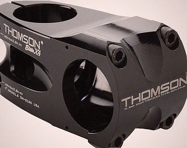 Thomson Elite X4 MTB Mountain Bike Bicycle Stem 0 degree 31.8 x 50mm Black