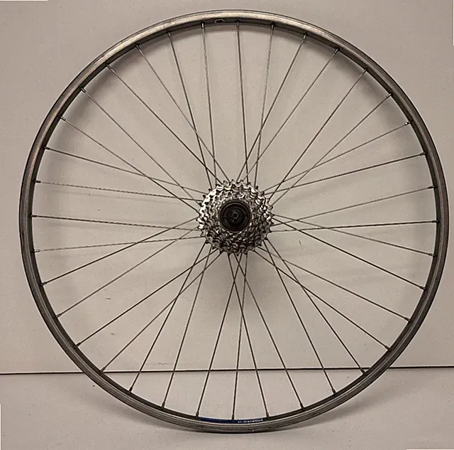 Vintage Ambrosio Elite 19 7-Speed 36-Spoke Aluminum 700C Rear Wheel Touring Hub