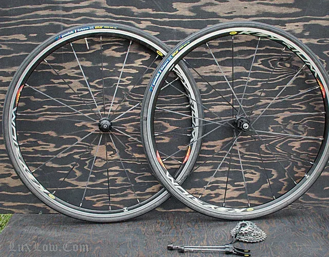 Vintage KSYRIUM Elite 700c RoadBike WHEELS Campagnolo Cassette Blade Spokes Rims