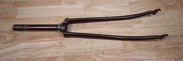 Vintage Tange / Centurion Elite RS 1" Threaded Road Bike / Bicycle Fork Maroon